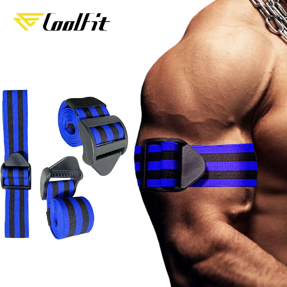 Тренировочные ленты CoolFit BFR для фитнеса тренировочные мышц рук и ног тренажерный