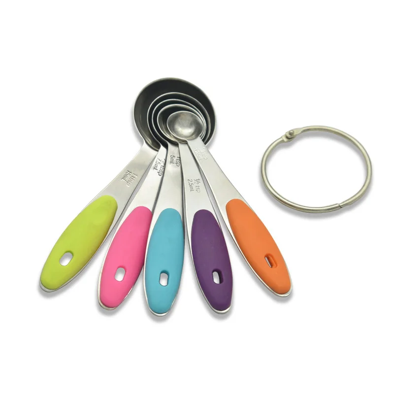5 шт./компл. мерная ложка из нержавеющей стали для порошка и специй | Дом сад