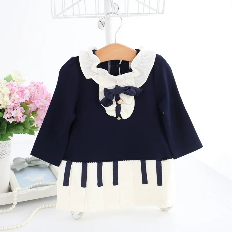 Оптовая продажа 5 шт./партия платье для девочек в английском стиле детей на день