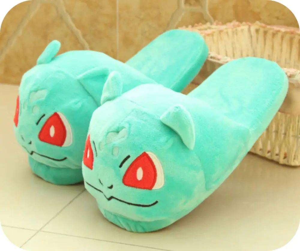 Kawaii cartoon soft slippers shoes anime indoor women winter warm babouche | Тематическая одежда и униформа