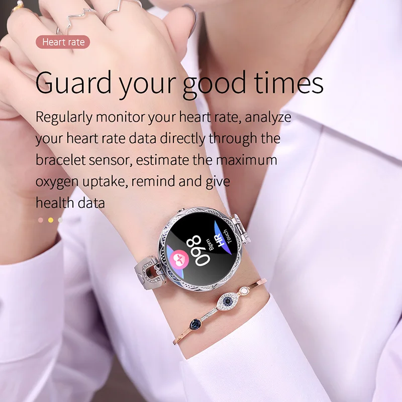 Модные часы Smart Watch Для женщин Водонепроницаемый Мониторинг частоты сердечных сокращений Bluetooth шагомер для IOS и Android Фитнес браслет «Умные» часы