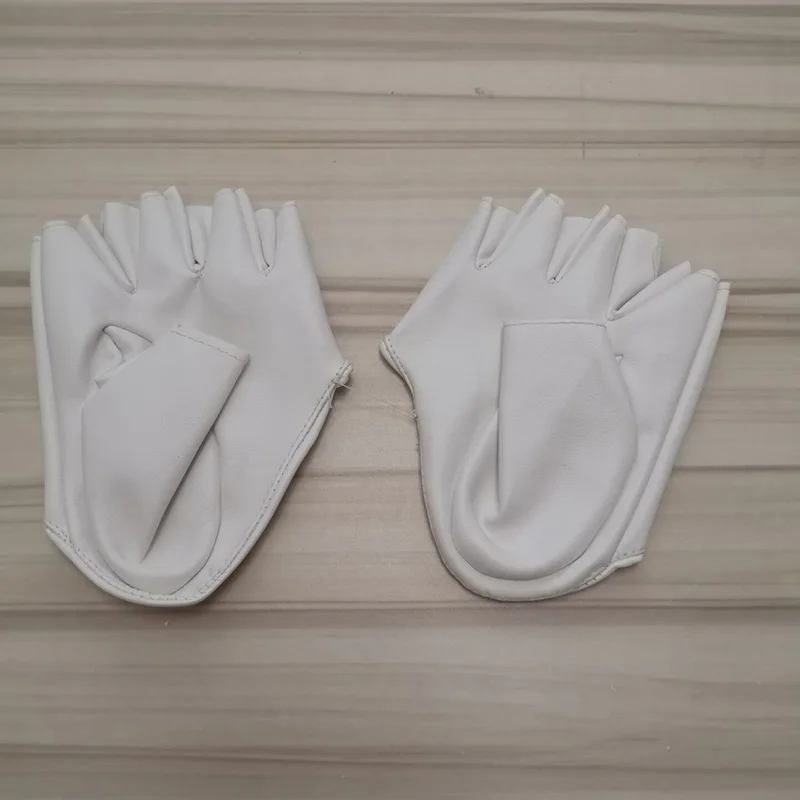 C61 White Модные сексуальные женские кожаные перчатки для танцев на шесте в ночном клубе, Женские Перчатки для фитнеса в готическом стиле, панк-рок, L63 - Цвет: C61 White
