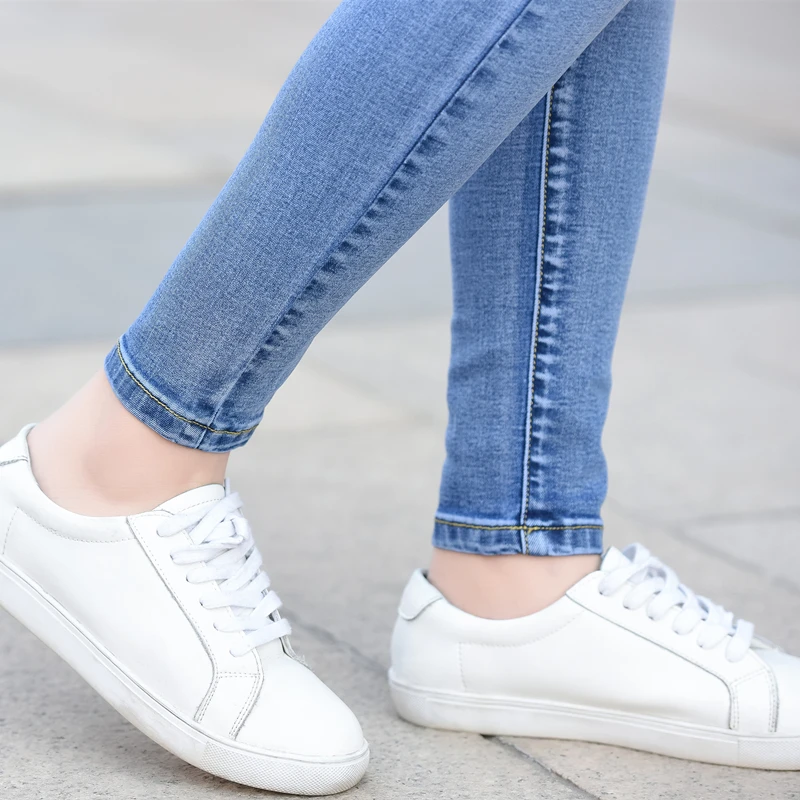 High Waist Denim Jeans Female 2021 Skinny Pencil Pants Women Plus Size Trousers Ladies Streetwear Autumn Casual Jena Woman | Женская