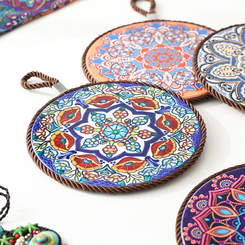 Богемный керамический Настольный коврик коврики для чашек и кухонные аксессуары