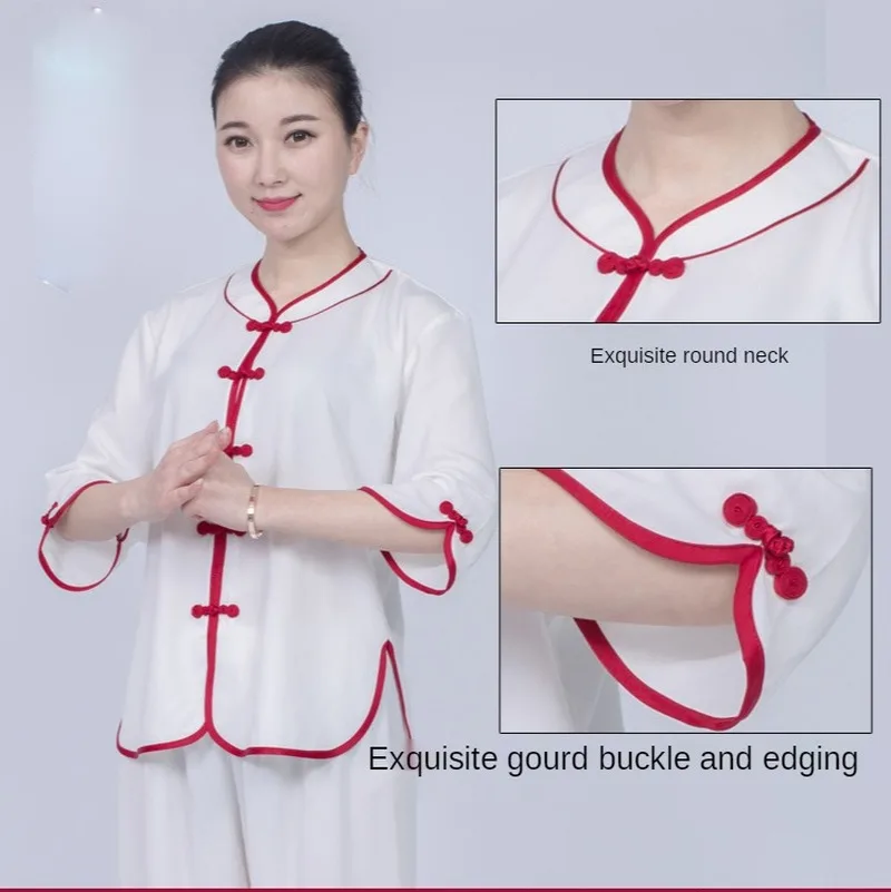 

Chinese Martial Arts Long Sleeve Tai Chi Clothing Suit Wing Chun Kung Fu Uniforms Performance Men and Women Spring and Autumn