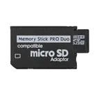Мини-кардридер для карт памяти Pro Duo, Новый адаптер для карт Micro SD TF на MS, конвертер для PSP