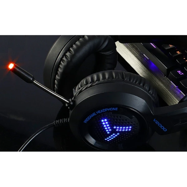 Игровая гарнитура V2000 для игрового компьютера ноутбука с сабвуфером игровые