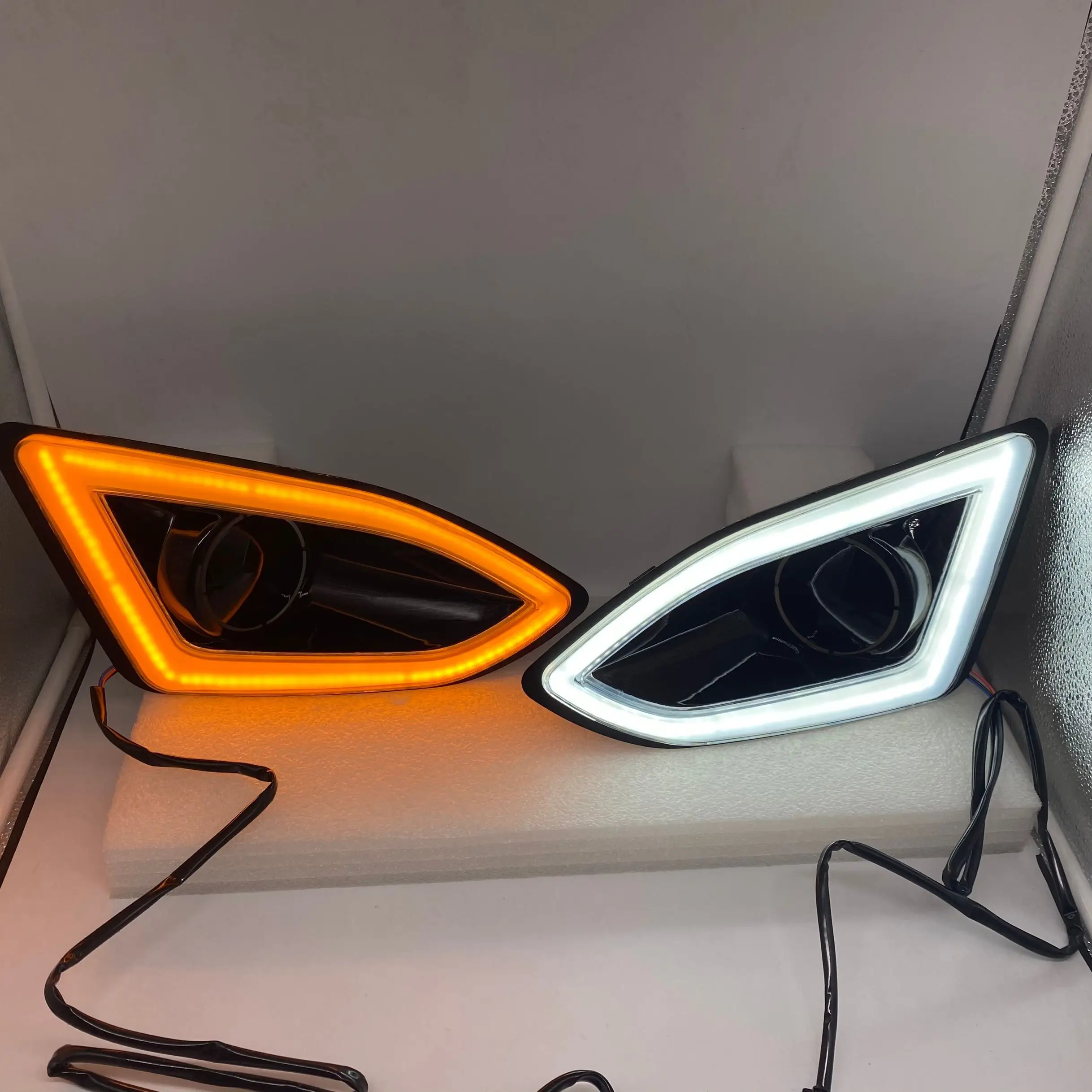 

LED daytime running light DRL with yellow turn signal light for ford edge 2015 2016 2017 2018