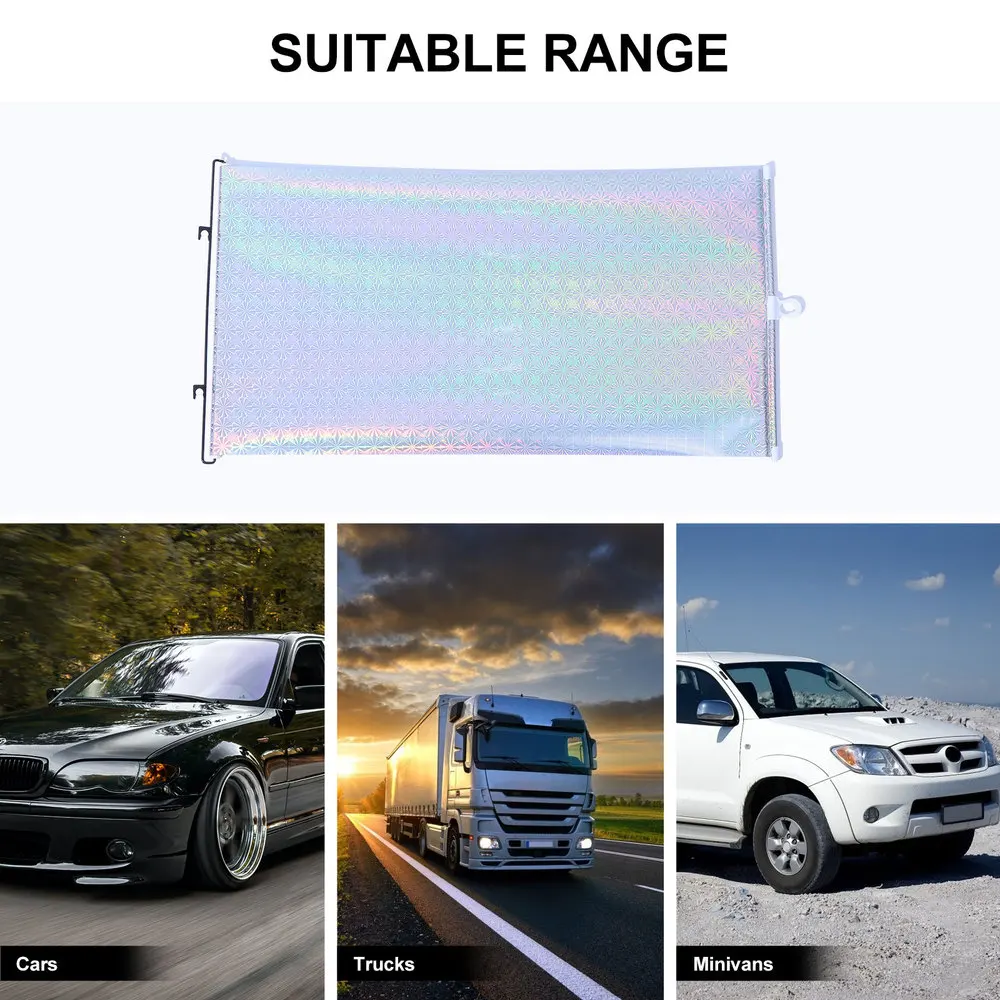 

1Pc Automobile Sun Shield Front Windscreen Sun Shade Telescopic Sunblock Cover