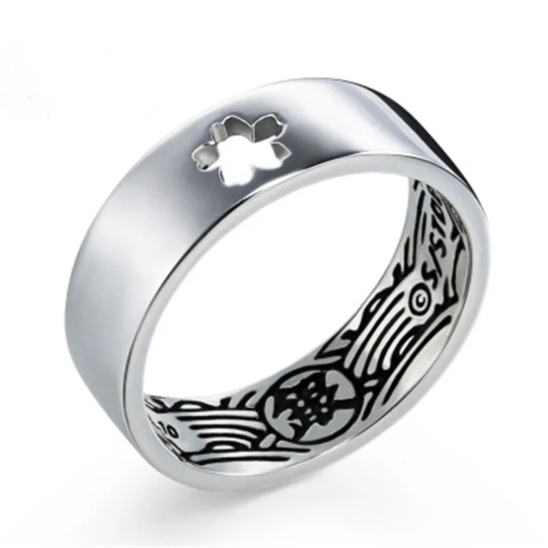 Кольцо GINTAMA Gintoki серебряная манга ролевая фигурка комиксов подарок на день