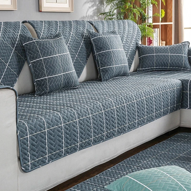 Современный чехол для дивана нескользящий всесезонный универсальный углового