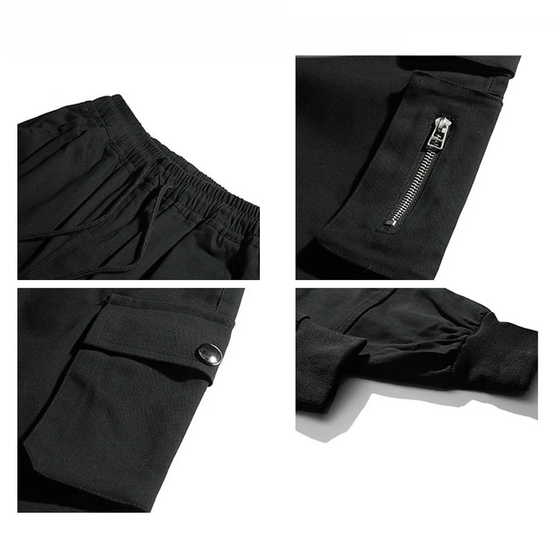 

Men's Streetwear Cargo Pants Multi-Pocket Hip Hop Sweatpants Men 2021 New Leisure Harem Pants Man Trousers Large Size S-5XL