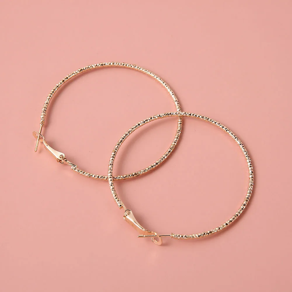 

Golden Big hoop Earrings Korean Geometry Metal Gold Earrings For women Female Retro Drop Earrings 2021 Trend Fashion Jewelry