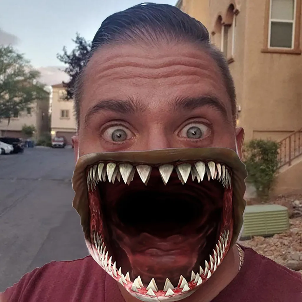 Многоразовая маска для велоспорта унисекс смешной шарф с вытяжкой дышащая