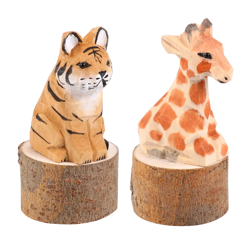 

2Pcs Wooden Tiger and Giraffe Shaped Pencil Sharpener Stainless Steel Pencil Sharpener Aluminum Pencil Sharpener Pencil Sharpene