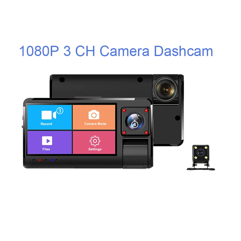 2020 новый видеорегистратор с 3 дюймовым экраном Автомобильный 1080P камерами WDR ИК