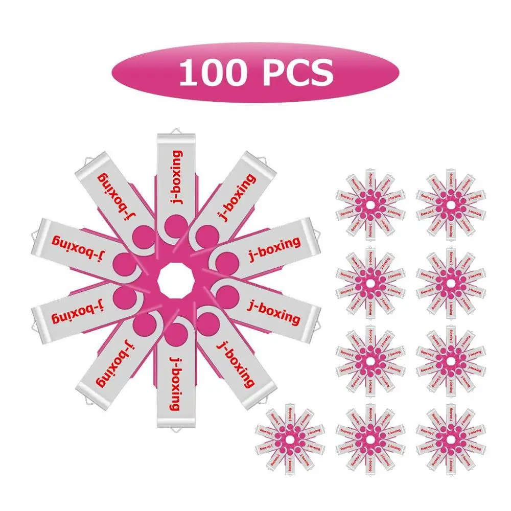 J боксерский большой объем 100 шт. 2 ГБ флеш накопитель металлический вращающийся USB