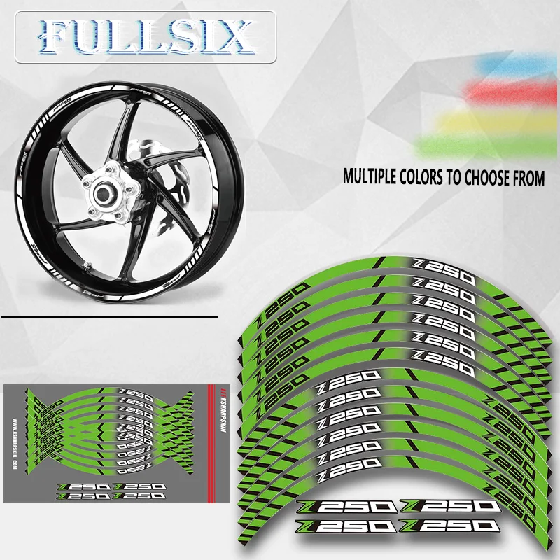 Новые наклейки на передние и задние края мотоцикла внешние обода колеса