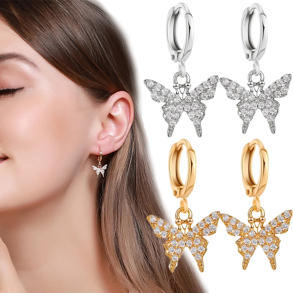 Женские медные серьги кольца золотистые и Серебристые неправильной формы с