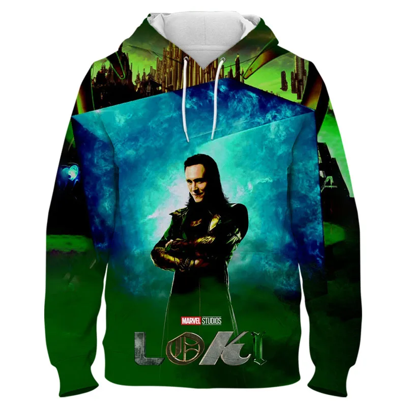 Loki Смешные Мультяшные толстовки с героями мультфильмов Marvel Tv мужские унисекс