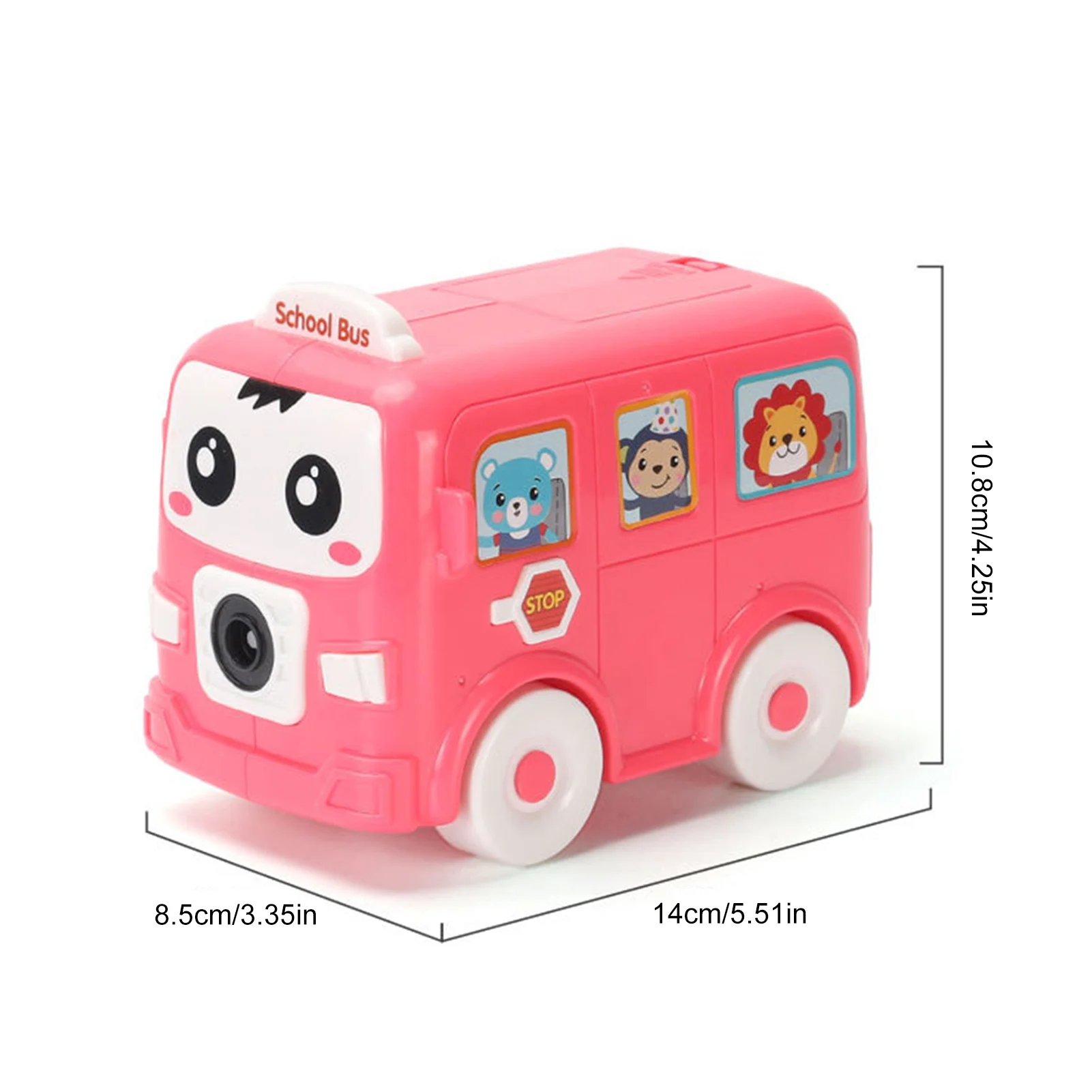 M&aacute;quina autom&aacute;tica de burbujas de agua y jab&oacute;n para ni&ntilde;os, juguete soplador de burbujas, autob&uacute;s escolar-5