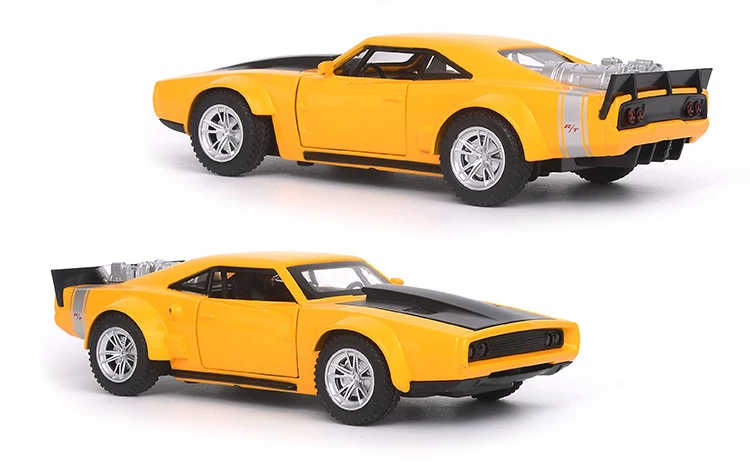 1:32 быстрая и яростная Dodge зарядное устройство дробилка для льда Chevrolet Camaro игрушечная машинка из сплава литье под давлением Горячие Weels детские игрушки Мальчик день рождения