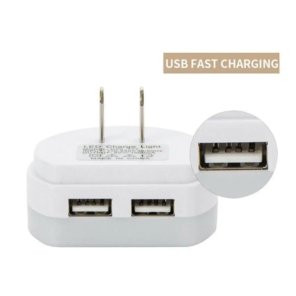 

Dual USB Charging Induction Night Light Smart Light LED Decoration Lamp With Sensor Night Light Function