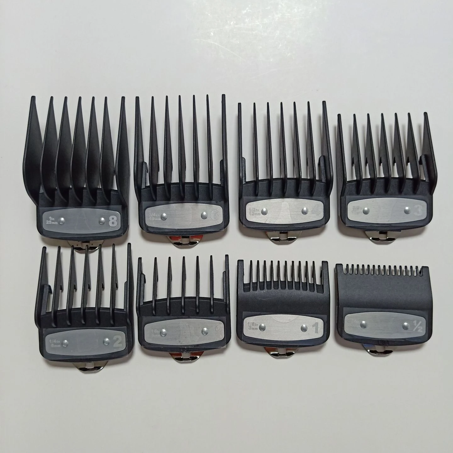 

Hair clipper accessories wahl 8148/8504/8591 limit comb wahl clipper accessory hair trimmer limit comb set 8 piece