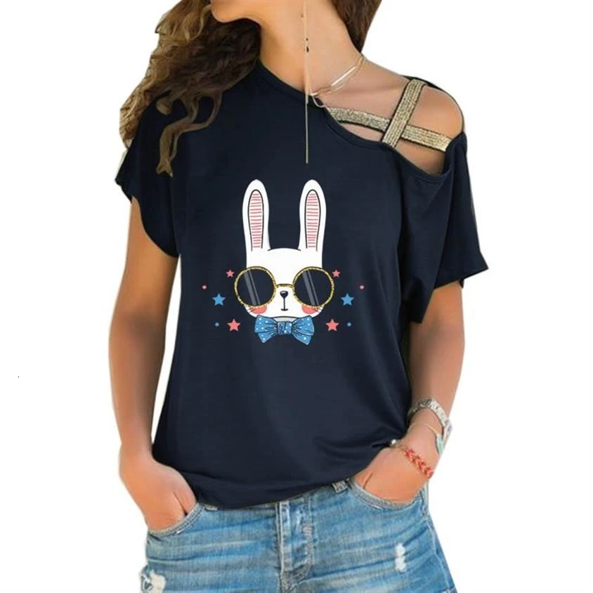 Новая модная футболка с перекрестной повязкой для женщин принтом логотипа и букв