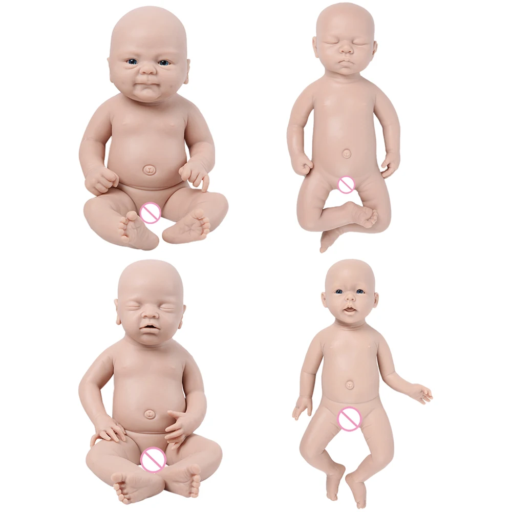 

IVITA 100% Full Body Silicone Reborn Baby Doll Unpainted Unfinished Realistic Dolls Lifelike Newborn Baby DIY Blank Toys Kit