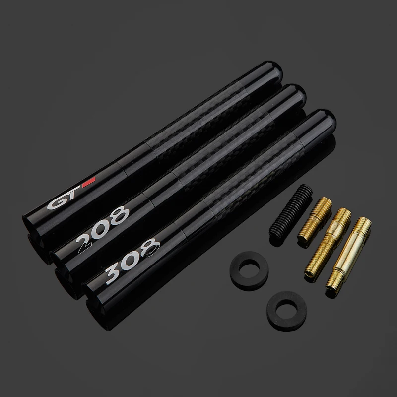 4 7 дюймовая антенна Gtline из углеродного волокна наклейка для Peugeot 106 107 108 206 207 208 2008