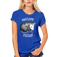 printed men t shirt cotton tshirt o neck short sleeve new style awesome possum opossum women t shirt