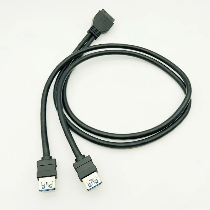 USB 3.0 20Pin Front Panel Cable USB3.0 Hub Dual Port Female to Motherboard 20 Pin Header Connector Adapter | Компьютеры и офис