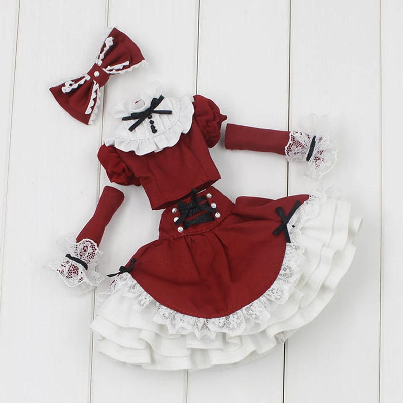 Ледяной DBS Blyth кукла красный костюм игрушка платье шпилька | Игрушки и хобби