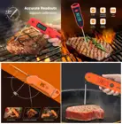 Цифровой портативный термометр Inkbird для мяса, 4 типа, быстрое реагирование, высокоточное измерение температуры для жидкости