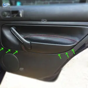 Для VW Golf 4 MK4 Bora Jetta 1998 1999 2000 2001 2002 2003 2004 2005 только LHD 4 двери подлокотник панель Кожаный Чехол внутренняя отделка