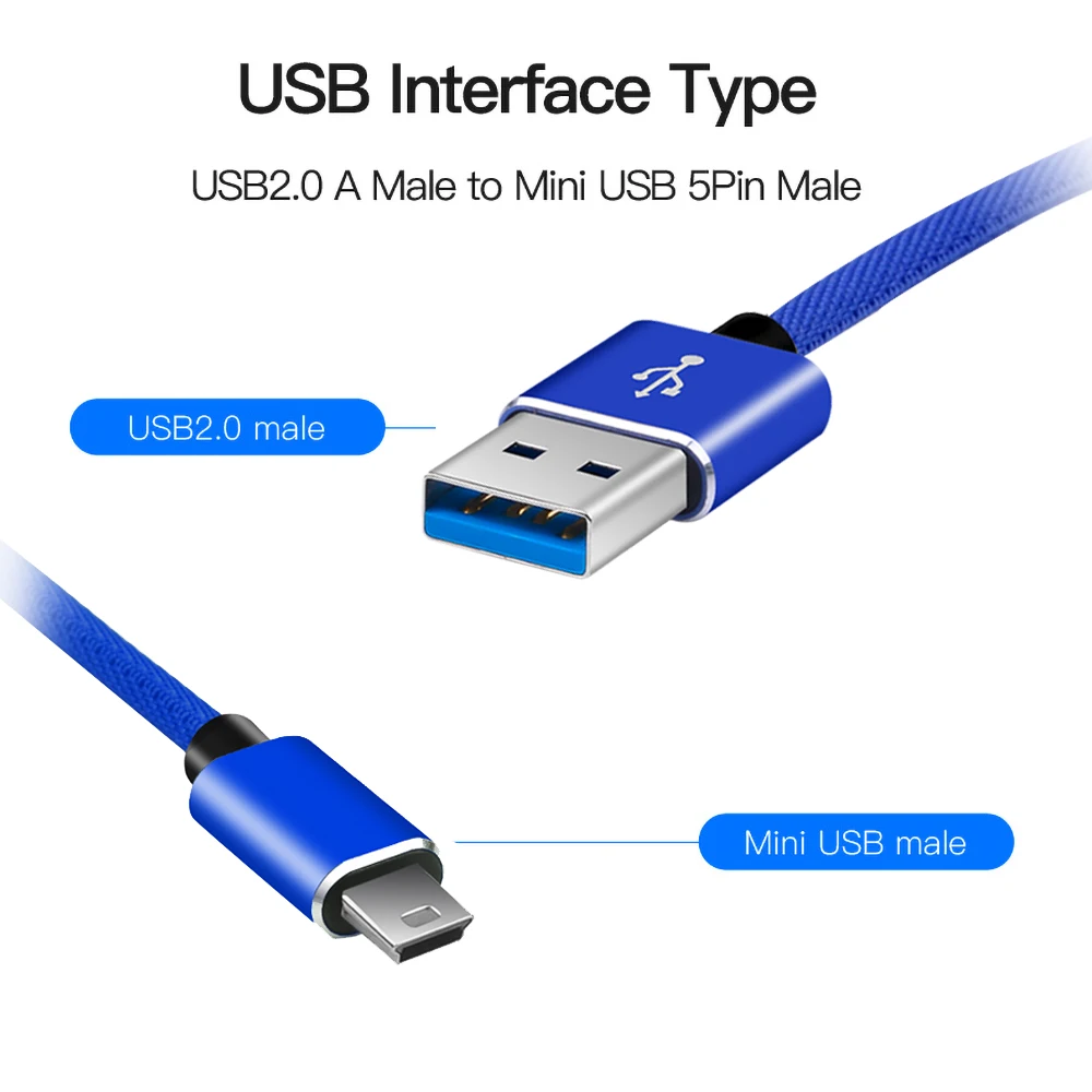 Новый USB 2 0 кабель 5Pin Mini к для быстрой передачи данных MP3 MP4 MP5 плеер Автомобильный