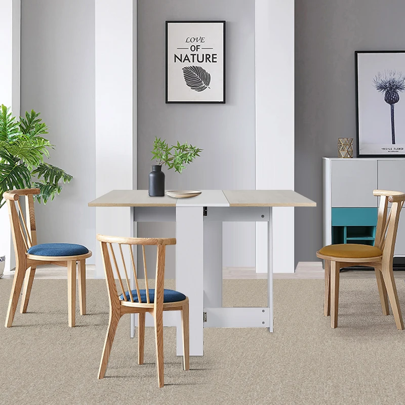 

103 * 76 * 73.4cm Folding Table Black Folding Table Dining Tables Dining Room Furniture Home Furniture HWC