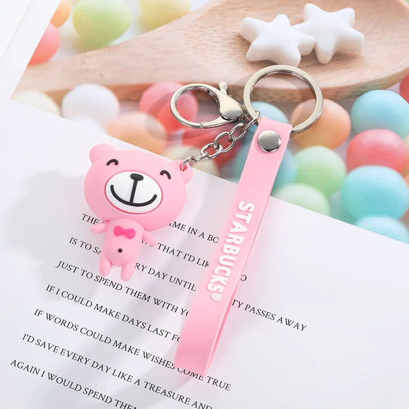 2020 мультфильм брелок аниме милый медведь брелки держатель для девушки Woemen
