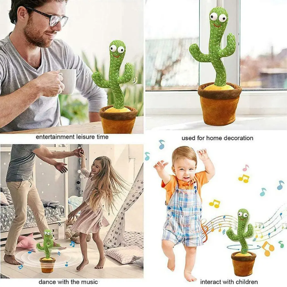 

Dancing Cactus Toy Electronic Shake Dancing Toy With The Dong Plush Cute Dancing Cactus Early Childhood Education Toy