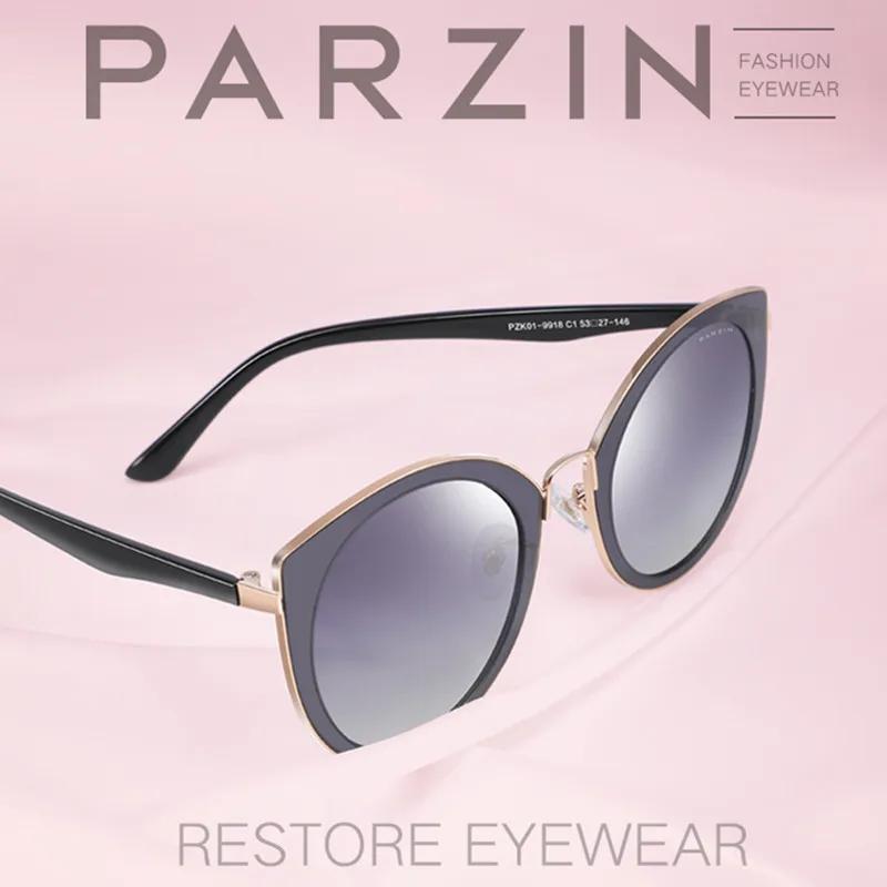 PARZIN Роскошные Поляризованные Солнцезащитные очки женские легкие TR90 оправа с