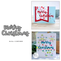 merry christmas words metal cutting dies for diy scrapbook album paper card decoration crafts embossing 2021 new dies