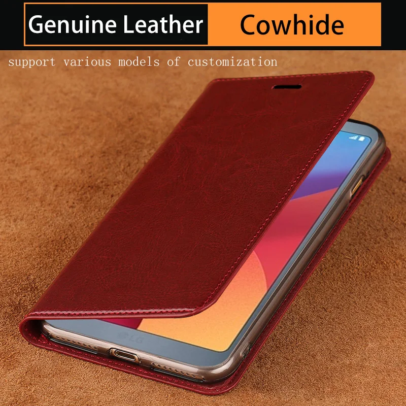 Масло из вощеной кожи чехол для телефона LG G3 G4 G5 G6 G7 G8s ThinQ V10 V20 V30 V40 V50 Thinq lg Q6 Q7 Q8 K4 K8