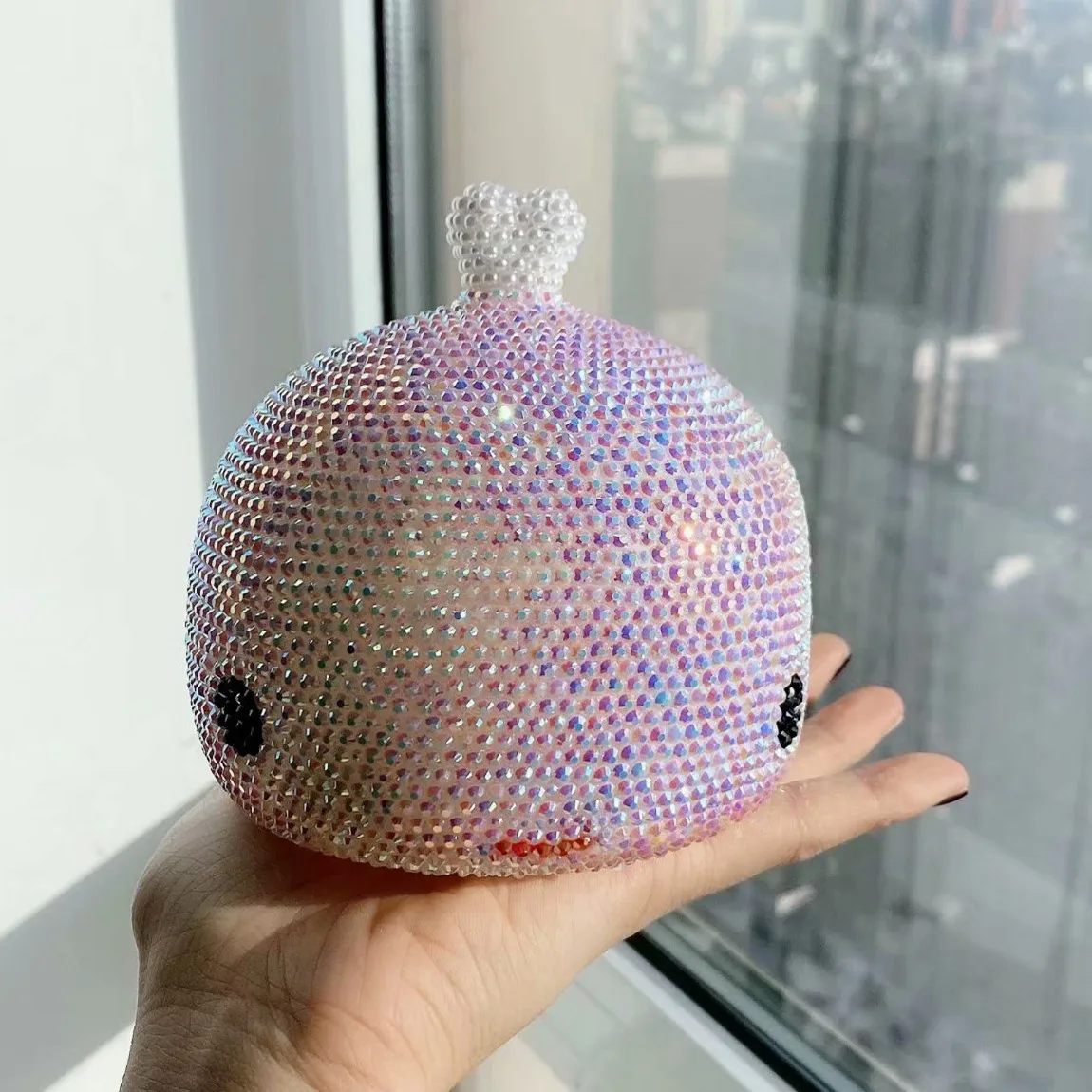 Сверкающий ночник в виде дельфина мультяшный светодиодный светильник для