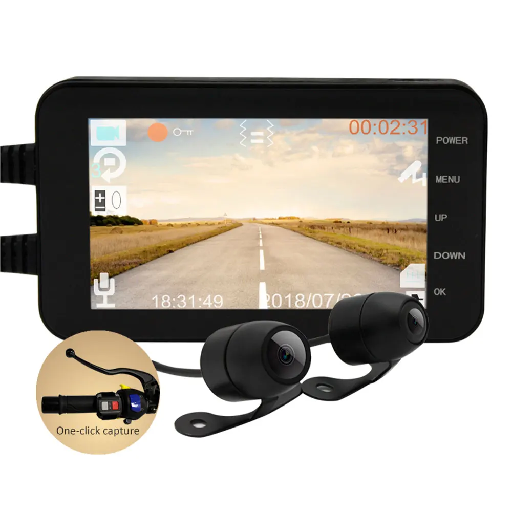 Wi Fi 1080P HD Водонепроницаемая 4 дюймовая камера с электрическим штативом на руль