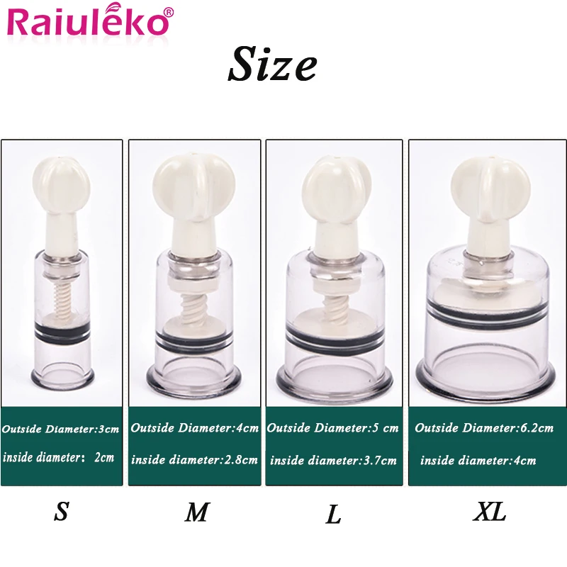 

4Pcs Rotating Handle Vacuum Body Massage Cans Muscle Pain Relief Suction Enhancer Anti Cellulite Acupuncture Vacuum Cupping Cups