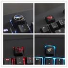 KeyStone Keycap 1 шт. рельефная игра с 3d-фильмом тема из алюминиевого сплава металлические механические клавиатуры keycaps R4 высота для оси Cherry MX