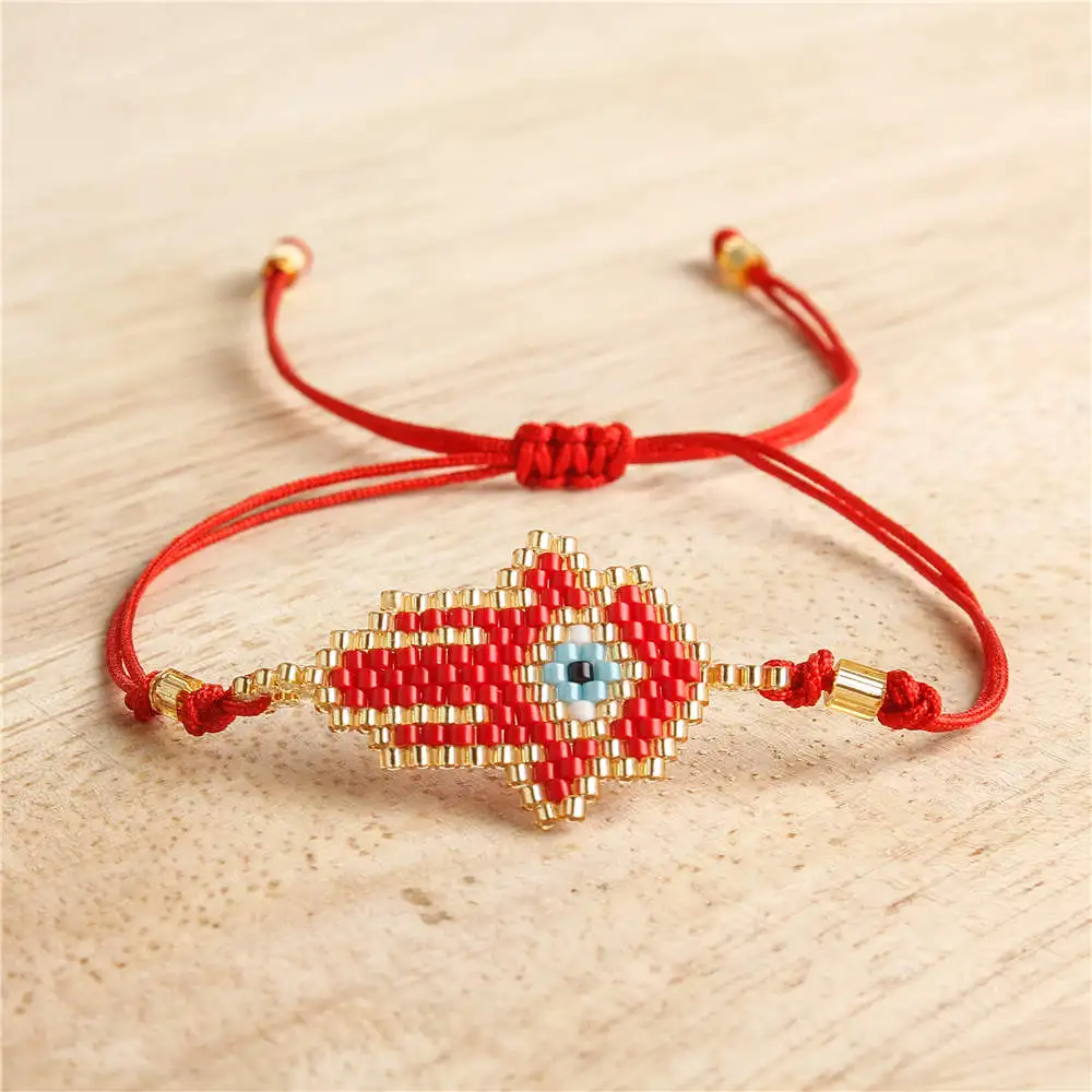 Go2boho Perles MIYUKI браслет evil eye Fatima Hamsa браслеты для женщин Delica бусы ювелирные изделия Pulsera Mujer ручной работы Boho