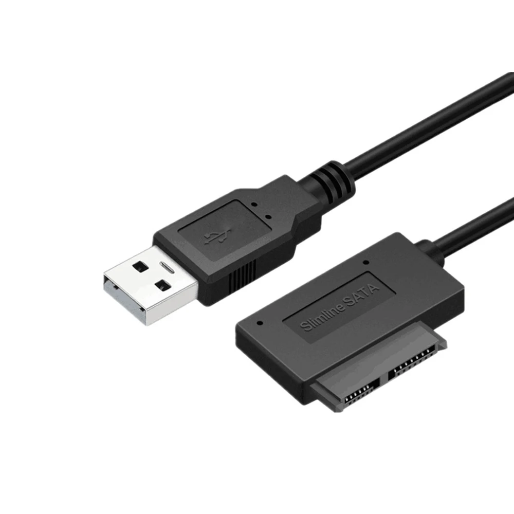 2021 USB-адаптер для ПК 6P 7P CD DVD Rom SATA к USB 2 0 конвертер slim Sata 13-контактный Кабель-адаптер