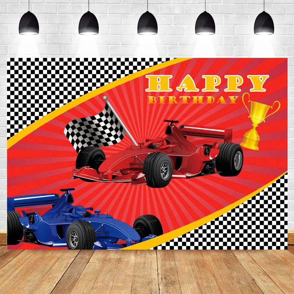 

Yeele Race Car Competition Theme Mosaic Backdrop Baby Shower Birthday Party Background Photography Photo Studio Photophone